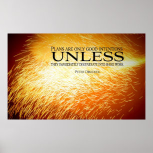 Motivational affischtryck för hårt arbete poster