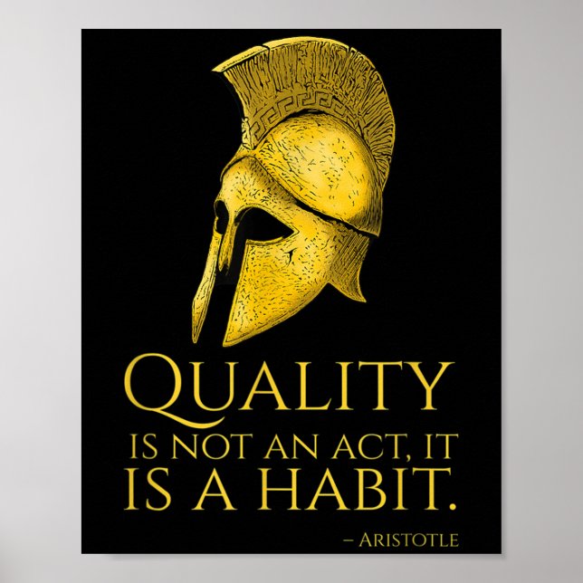 Motivational Ancient Greece Philosophy - Aristotel Poster (Framsidan)