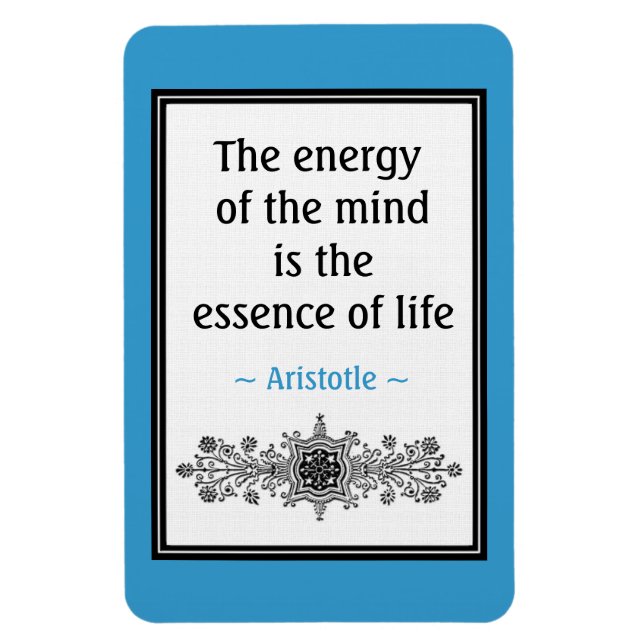 Motivational Aristoteles Quote Magnet:Life Magnet (Vertikal)