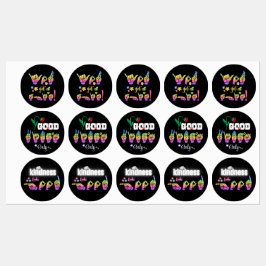 "Motivational ASL Sticker Trio" Stickers