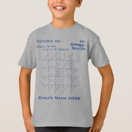Motivational Autism Awareness, Blue Jigszawa Puzzl T Shirt