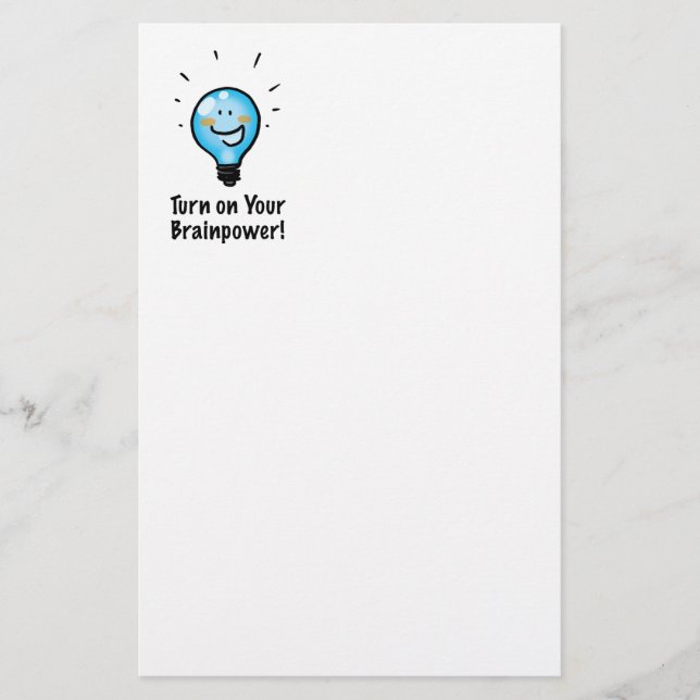 Motivational Back to school tecknad Brevpapper (Framsida)