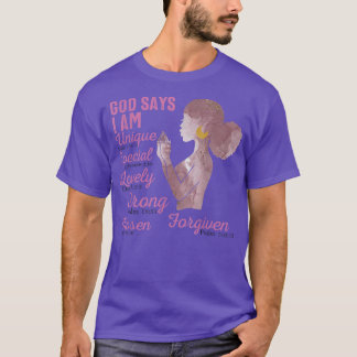 Motivational Bible Verses for African American Wom T Shirt