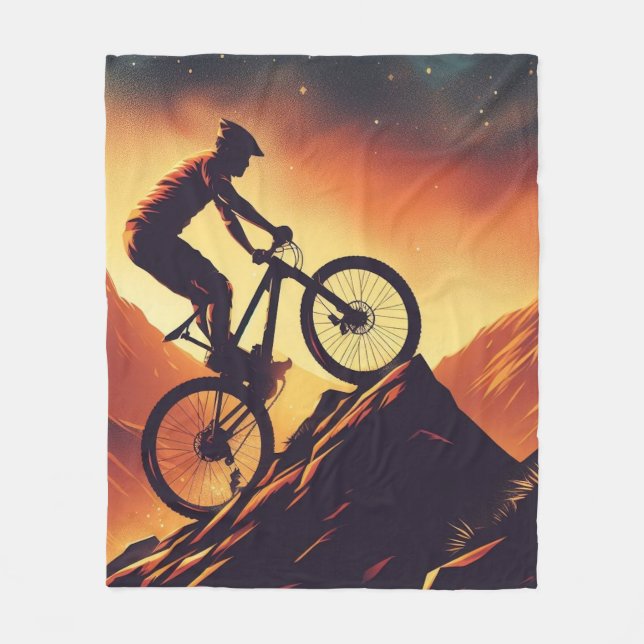 Motivational Bike, Bicycle, Cycling, Sport, Hobby Fleecefilt (Framsidan)