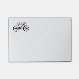 Motivational Bike, Bicycle, Cycling, Sport, Hobby Post-it Block