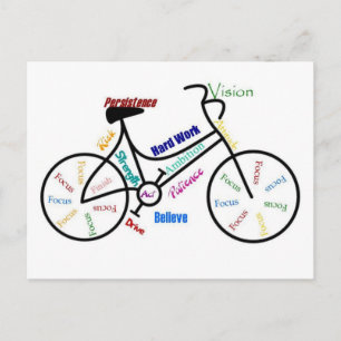Motivational Bike, Bicycle, Cycling, Sport, Hobby Vykort