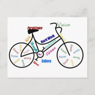 Motivational Bike, Bicycle, Cycling, Sport, Hobby Vykort