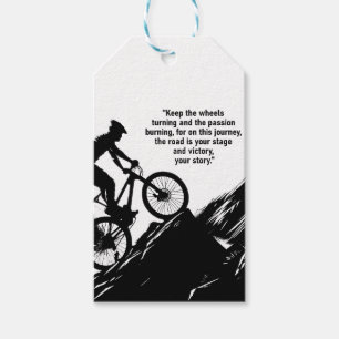 Motivational Bike Sport to Inspire you Anpassnings Presentetikett