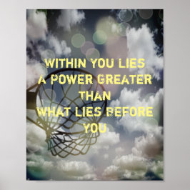 Motivational Bild Quote Netball Poster