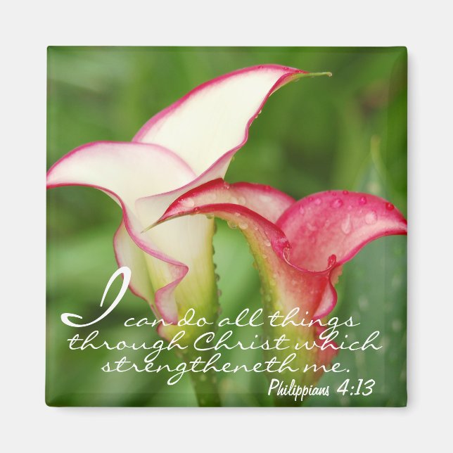 Motivational Calla Lily Magnet (Framsidan)