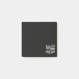 Motivational Christian Quote – Charge Your Faith Post-it Block