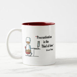 Motivational citationstecken för examen av Edward Två-Tonad Mugg