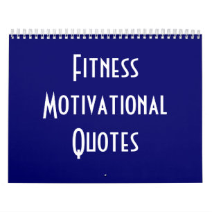 Motivational citationstecken för kondition kalender