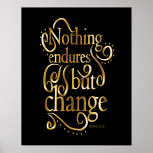 Motivational citationstecken för realitetändring poster