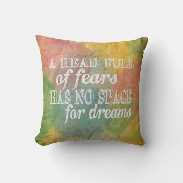 Motivational citationstecken, inspirera kudde (Framsida)
