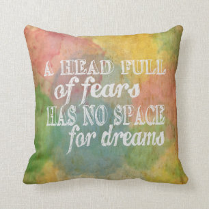 Motivational citationstecken, inspirera kudde