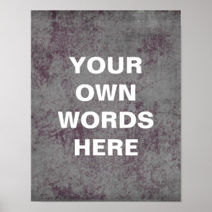 Motivational citationsteckenaffisch, bekymrad poster