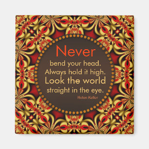 Motivational citationsteckenmagnet för guld- magnet