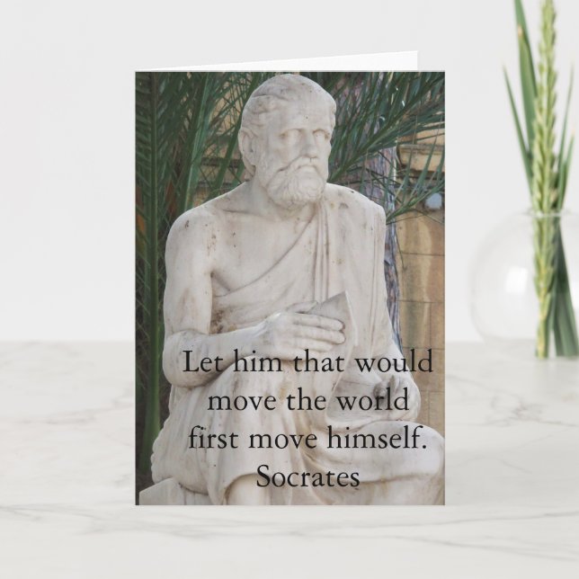 Motivational citationsteckenSocrates Kort (Framsida)