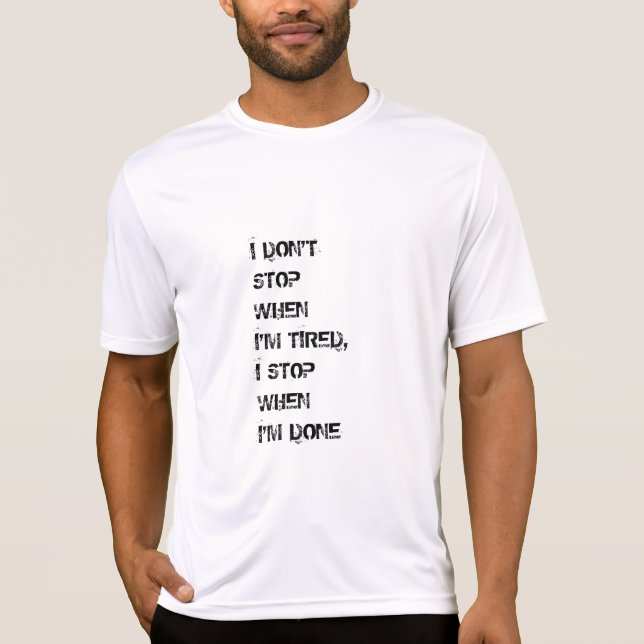 Motivational citationsteckent-skjorta tee shirt (Framsida)