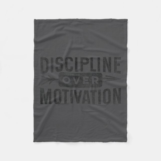 Motivational Discipline Over Motivation Insrationa Fleecefilt (Framsidan)