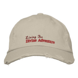 Motivational Divine Äventyr Rosa Rustic Broderad Keps