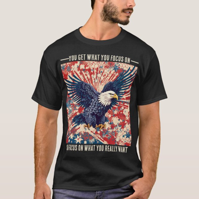 Motivational Eagle T-shirt (Framsida)