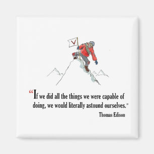 Motivational examencitationstecken vid den Thomas Magnet