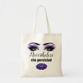 Motivational Eyelash Makeup Kiss Läppar Anpassning Tygkasse