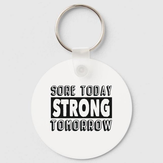 Motivational Fitness Gift för Idrottsman Gift Nyckelring (Framsida)