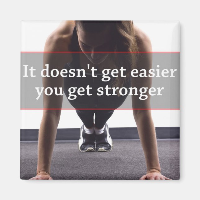 Motivational Fitness Gym Magnet (Framsidan)