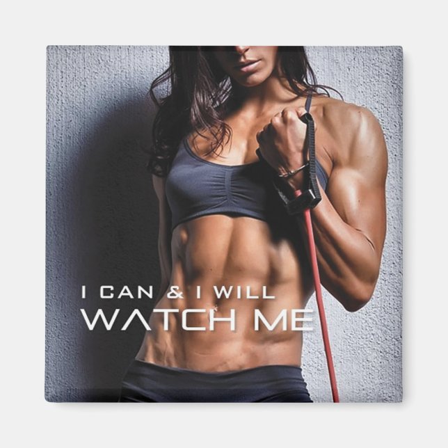 Motivational Fitness Gym Magnet (Framsidan)