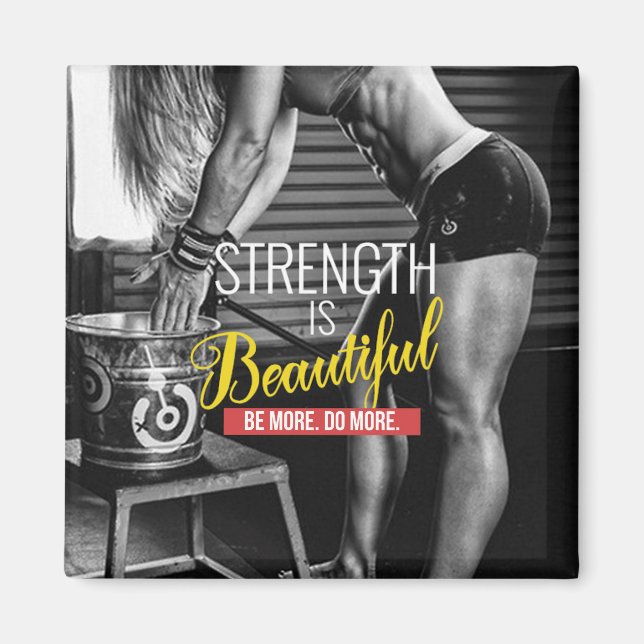 Motivational Fitness Gym Magnet (Framsidan)
