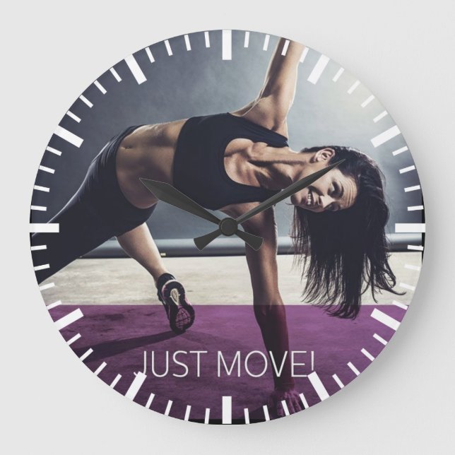 Motivational Fitness Gym Stor Klocka (Framsida)