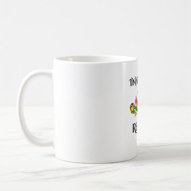 "Motivational Fitness Quote - Hustle Coffee Mugg" Kaffemugg (Vänster)