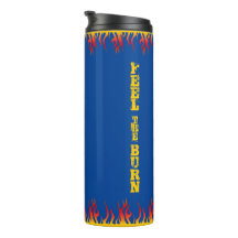 Motivational Flames Golden Gult Script DEEP BLUE