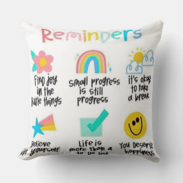 Motivational & Functional Home Decor Cushion Kudde