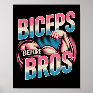 Motivational Funny Gym Humor Biceps Gains Biceps B Poster
