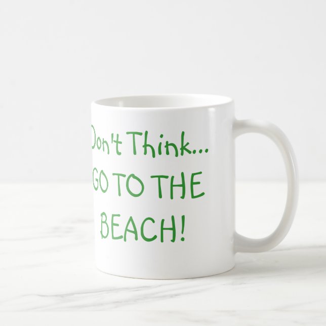 Motivational gåvor "tänker inte, precis… ", kaffemugg (Höger)