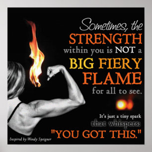 Motivational genomkörare poster