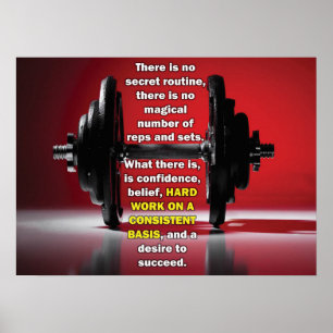 Motivational genomkörare poster