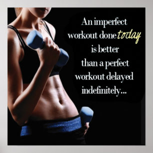 Motivational genomkörare poster