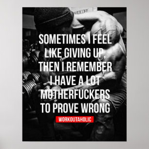 Motivational genomkörare poster