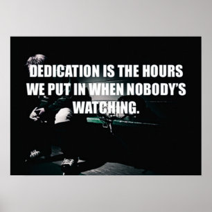 Motivational genomkörare poster