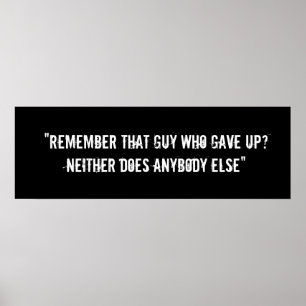 Motivational genomkörareaffisch poster