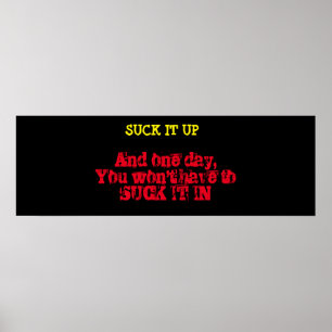 Motivational genomkörareaffisch poster