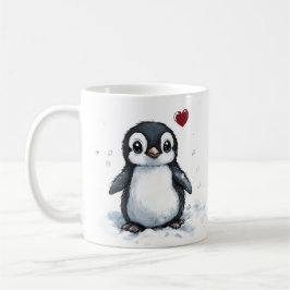 Motivational Gift, Fluffy Penguin, Vänskap Kaffemugg