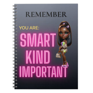 Motivational Girl Boss Spiralhäfte – “Kom ihåg Anteckningsbok