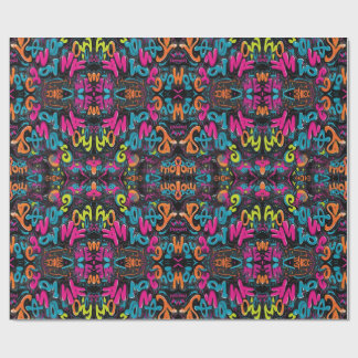 Motivational Graffiti Wrapping Papper Presentpapper