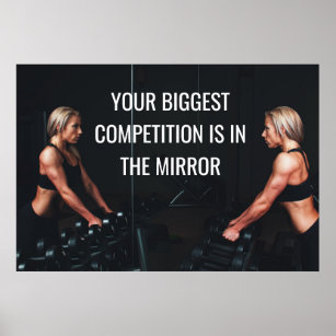 Motivational Gym Workout Competition Quote Poster